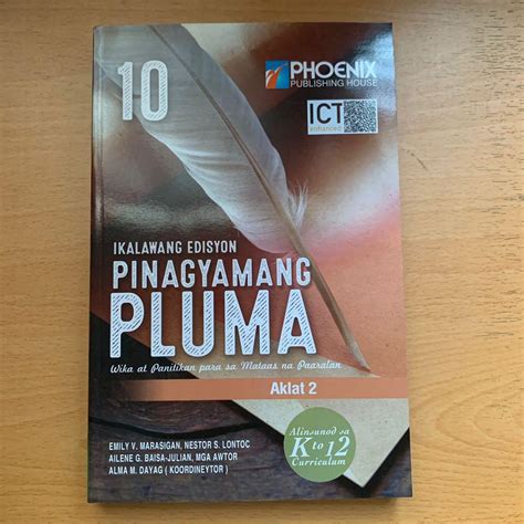 Pinagyamang pluma 10 aklat 1-answers